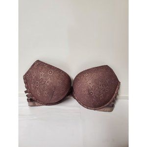 Victoria Secret Very Sexy Bra Push Up 34DD Allover Lace Underwire